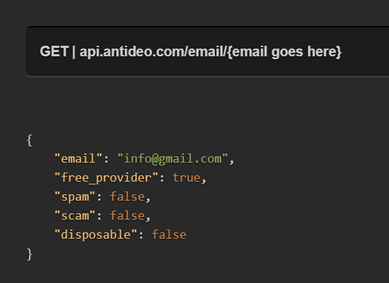 Email Validation API