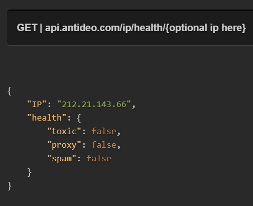 IP Address Health Check