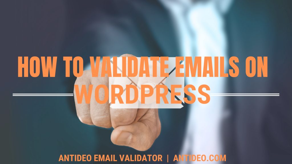 Validating emails on WordPress form